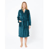 Peacock blue ESSENTIEL H64A bathrobe