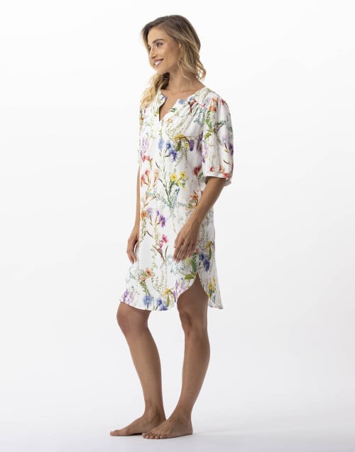 Flower printed nightdress 100% viscose RIVIERA 701 multicolour