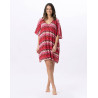 Mesh knit kaftan BAHIA 740 multicoloured pink