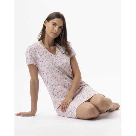 Chemise de nuit en coton ANGIE 701 multico  | Lingerie le Chat