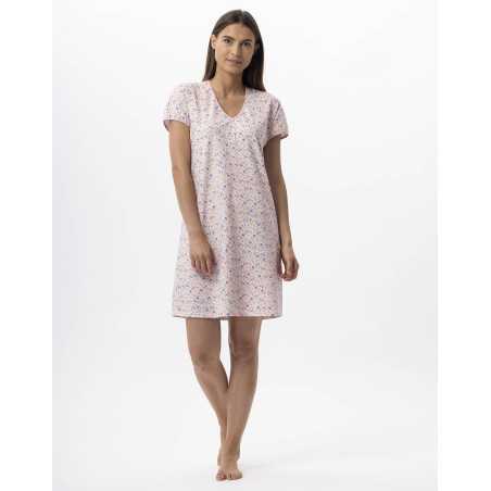 Chemise de nuit en coton ANGIE 701 multico  | Lingerie le Chat