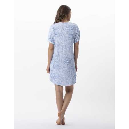 Printed nightdress VICTORIA 701 sky | Lingerie le Chat