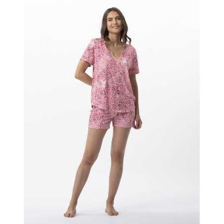 Printed short pyjamas VICTORIA 700 strawberry | Lingerie le Chat