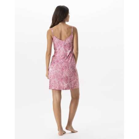 Printed nightie in viscose elastane VICTORIA 703 strawberry | Lingerie le Chat