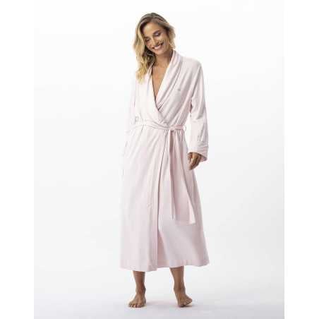 Fleece dressing gown YOGA 760 pink | Lingerie le Chat