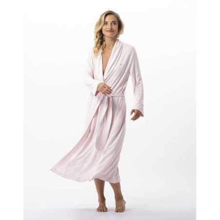 Fleece dressing gown YOGA 760 pink | Lingerie le Chat