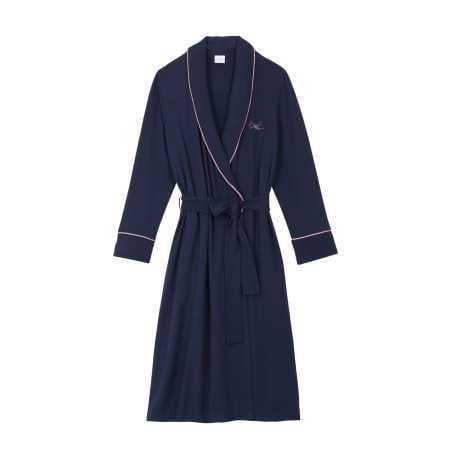 Fleece dressing gown YOGA 760 navy | Lingerie le Chat