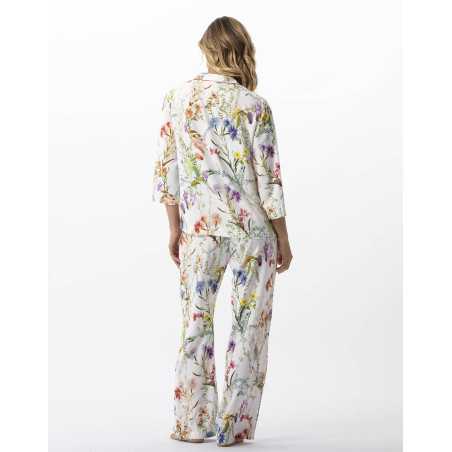 Pyjama imprimé fleurs en 100% viscose RIVIERA 706 multico  | Lingerie le Chat