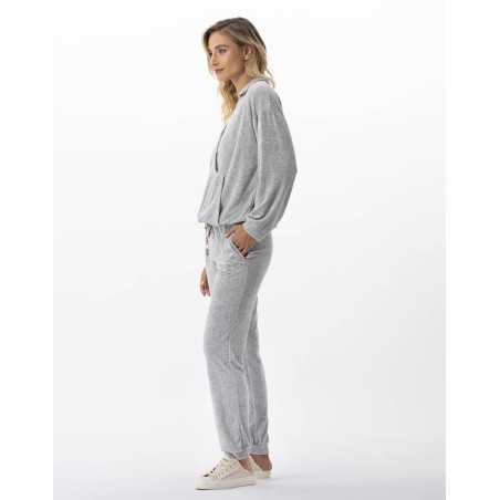 Terry-cloth jogging suit RIVIERA 712 mottled grey | Lingerie le Chat