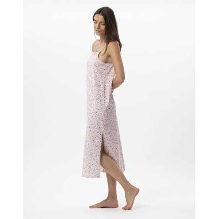 Long nightie cotton ANGIE 713 multico | Lingerie le Chat