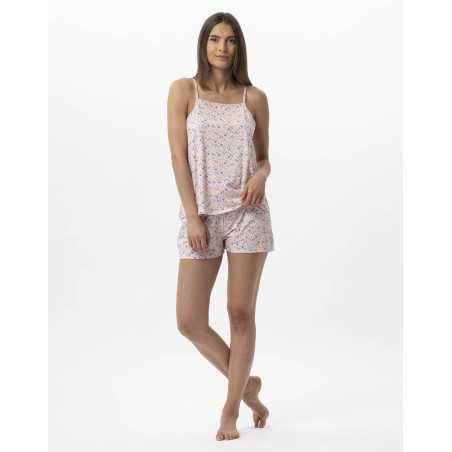 Pyjama short en coton ANGIE 700 multico  | Lingerie le Chat