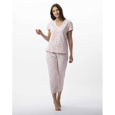 Cotton short pyjamas ANGIE 702 multico | Lingerie le Chat