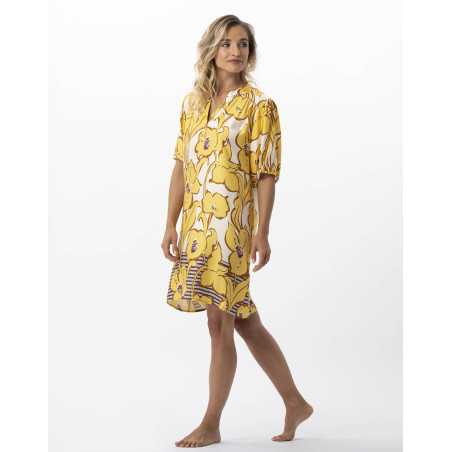 Flower printed nightshirt 100% viscose NEROLI 701 multicolour | Lingerie le Chat