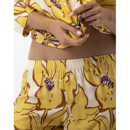 Flower print button-down pyjamas in 100% viscose NÉROLI 706 multico | Lingerie le Chat