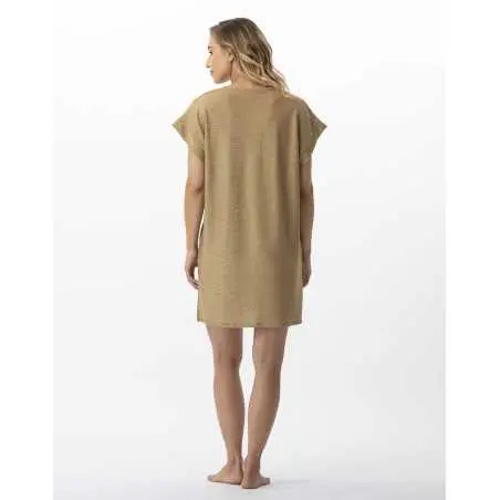 Dress in lurex knit PALMA 741 gold | Lingerie le Chat