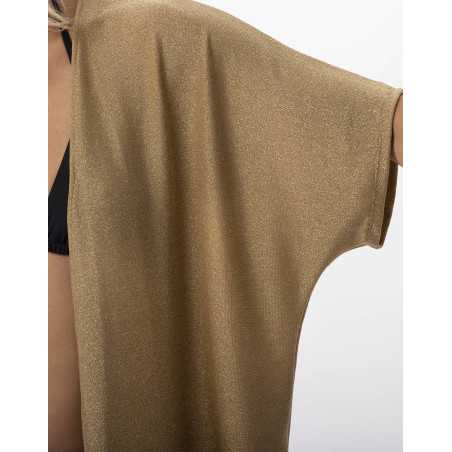 Jacket in lurex knit PALMA 770 gold | Lingerie le Chat