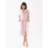 Plush flannel bathrobe ESSENTIEL H51B rosewood