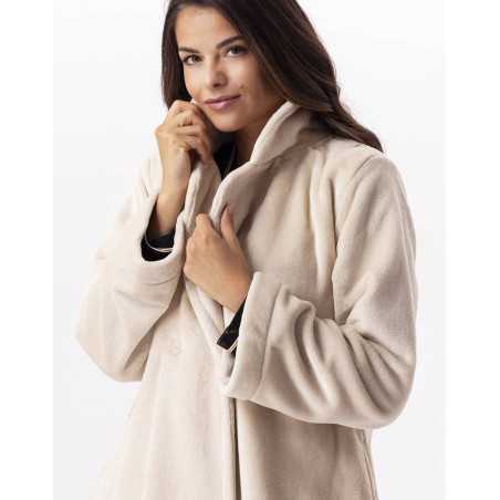 Plush flannel jacket ESSENTIEL 677 shell | Lingerie le Chat