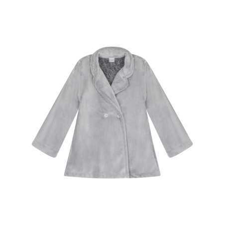 Plush flannel jacket ESSENTIEL 677 grey | Lingerie le Chat