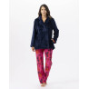 Plush flannel jacket ESSENTIEL H77A navy blue