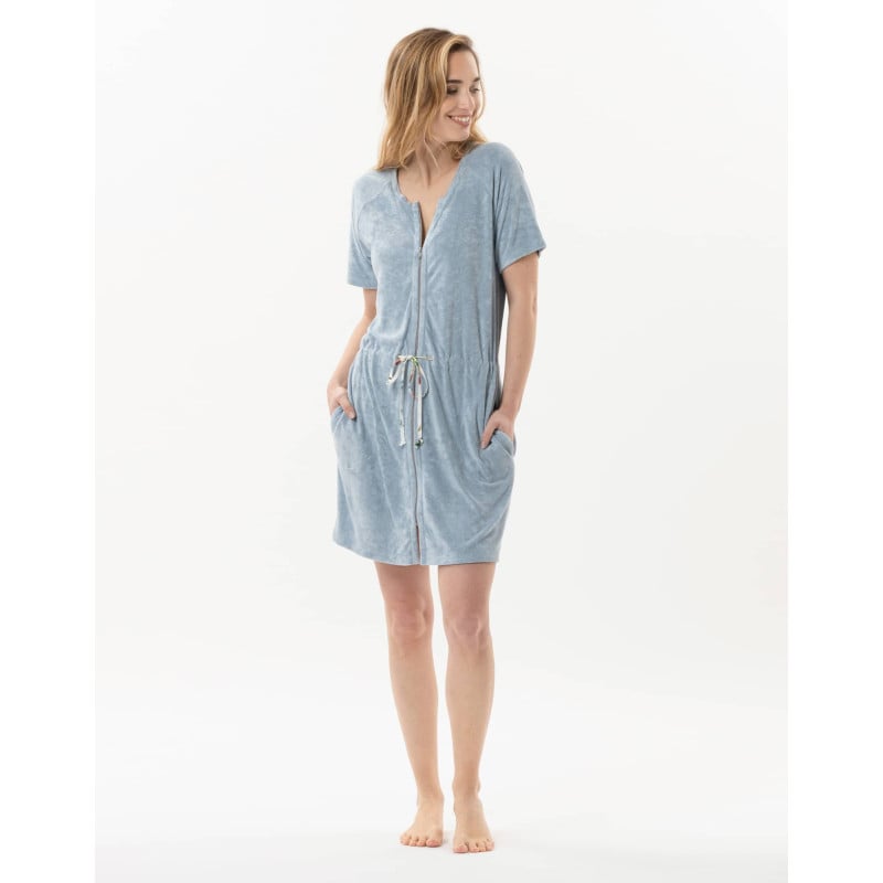 Terry-cloth dress RIVIERA 743 sky | Lingerie le Chat