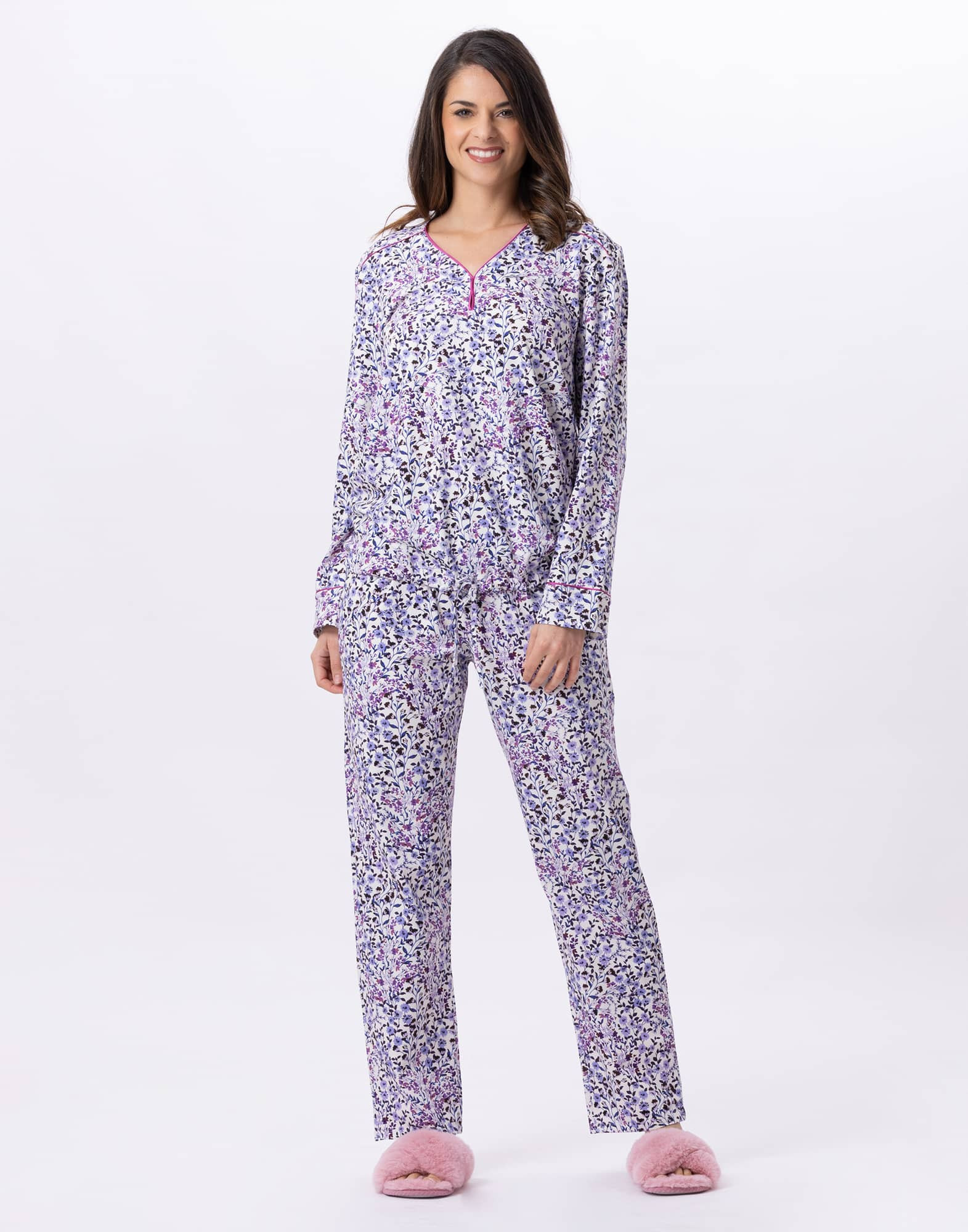 Cotton pyjamas CASSIE 802 Multico | Lingerie le Chat