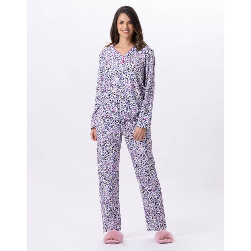 Cotton pyjamas CASSIE 802 Multico | Lingerie le Chat