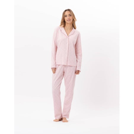 Cotton button-down pyjamas CHAMADE 806 Blush | Lingerie le Chat