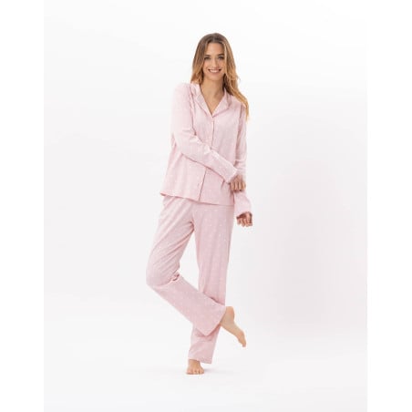 Cotton button-down pyjamas CHAMADE 806 Blush | Lingerie le Chat