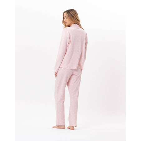 Cotton button-down pyjamas CHAMADE 806 Blush | Lingerie le Chat