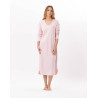 Chemise de nuit longue en coton  CHAMADE 811 Blush