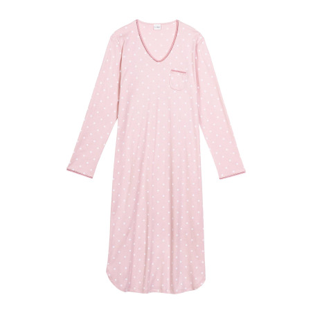 Chemise de nuit longue en coton  CHAMADE 811 Blush