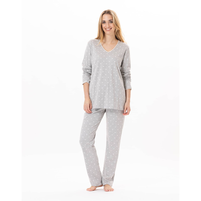 Cotton pyjamas CHAMADE 802 Grey | Lingerie le Chat