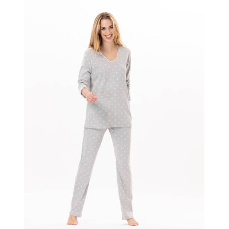 Cotton pyjamas CHAMADE 802 Grey | Lingerie le Chat