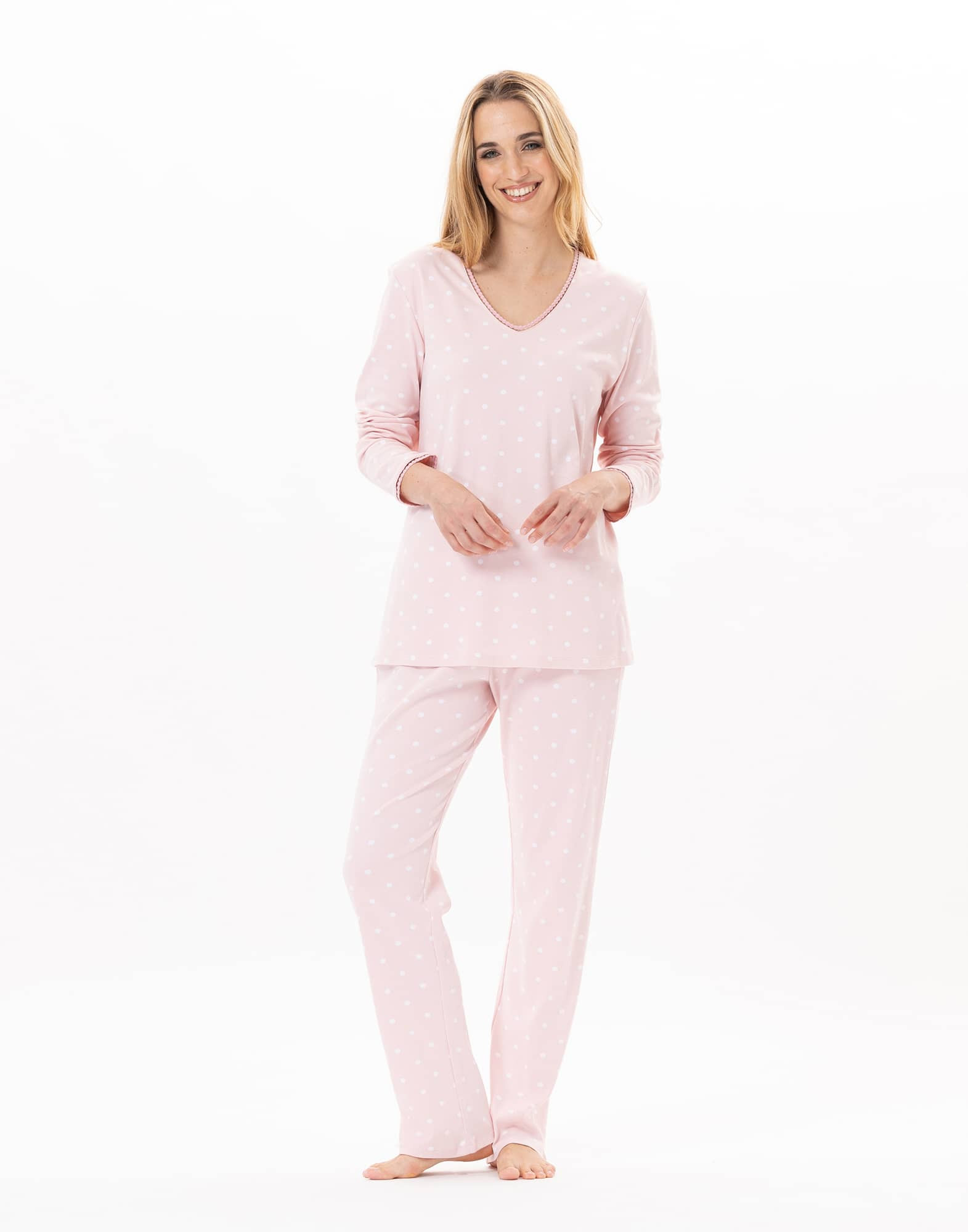 Cotton pyjamas CHAMADE 802 Blush | Lingerie le Chat