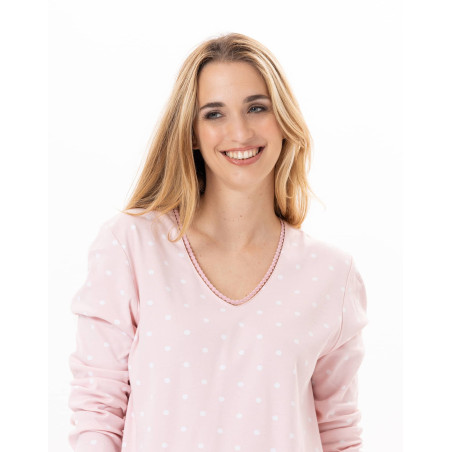 Cotton pyjamas CHAMADE 802 Blush | Lingerie le Chat