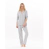 Cotton button-down pyjamas CHAMADE 806 Grey