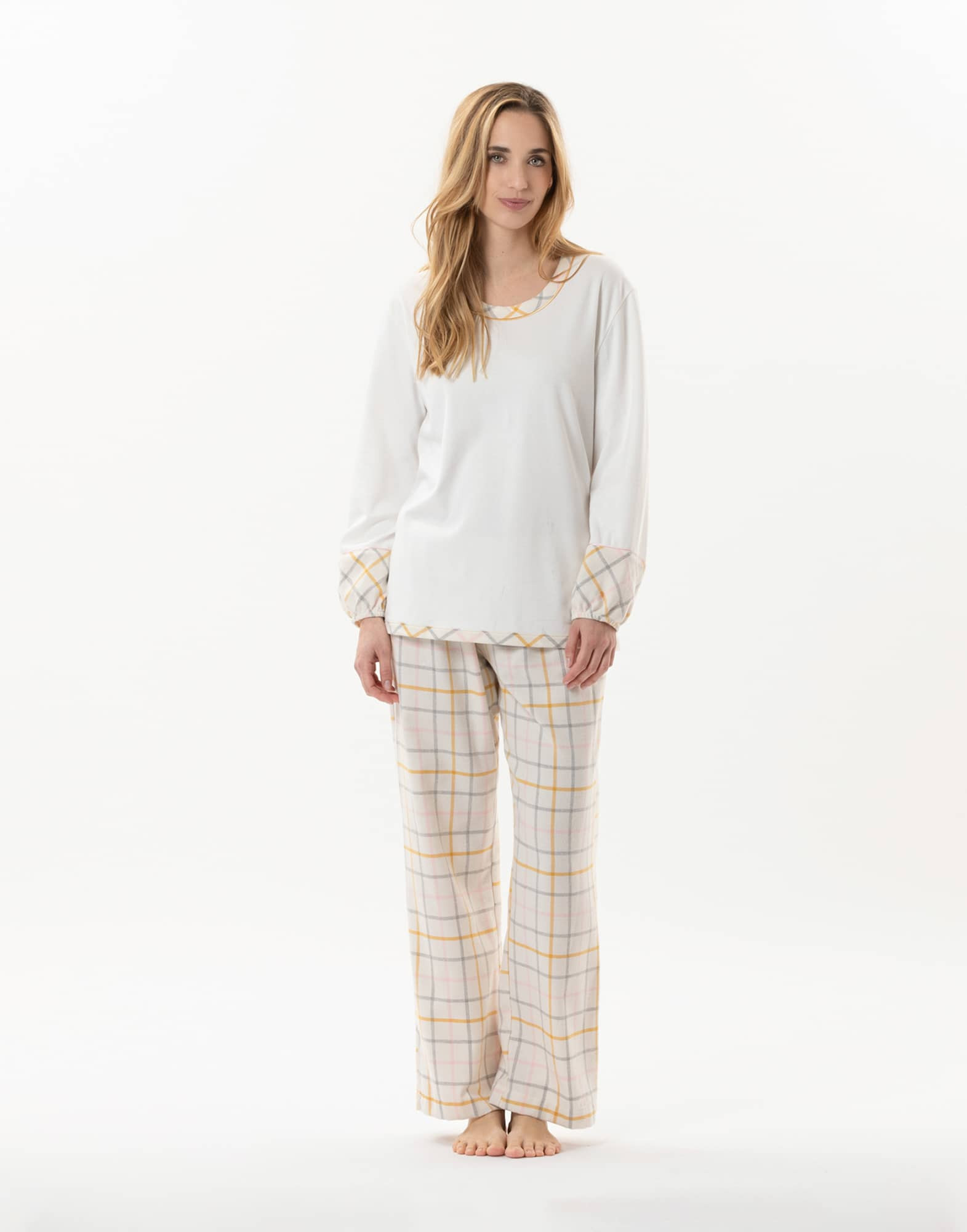 Recycled cotton pyjamas FELICITA 802 Multico | Lingerie le Chat