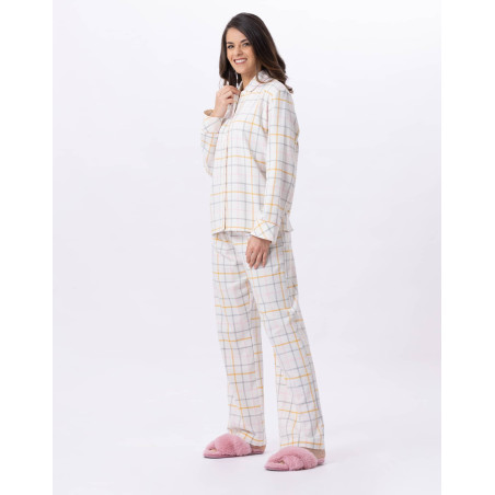 Cotton button-down pyjamas FELICITA 806 Multico | Lingerie le Chat