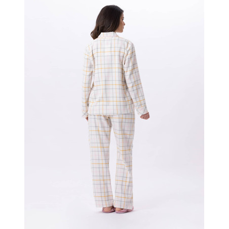 Cotton button-down pyjamas FELICITA 806 Multico | Lingerie le Chat