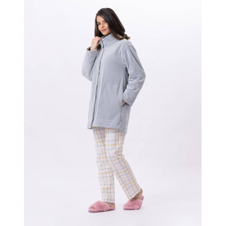 Micropolar jacket FELICITA 870 Grey | Lingerie le Chat