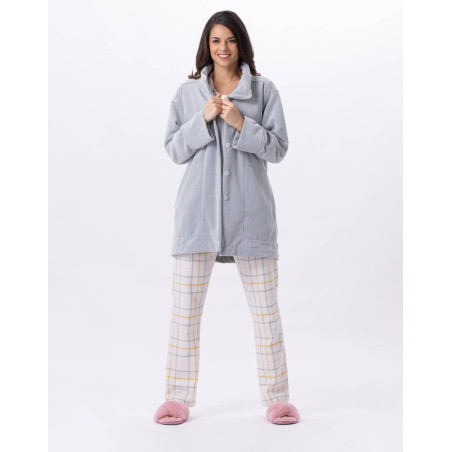 Micropolar jacket FELICITA 870 Grey | Lingerie le Chat