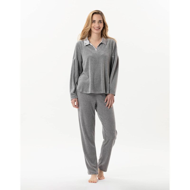 Velvet pyjamas VELVET 802 Grey | Lingerie le Chat