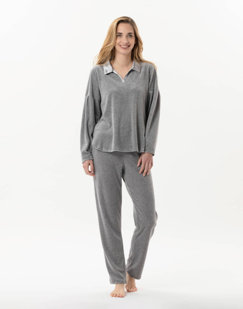 Velvet pyjamas VELVET 802 Grey | Lingerie le Chat