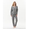 Pyjama en velours VELVET 802  Gris Chine