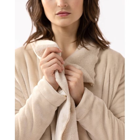 Plush flannel jacket ESSENTIEL 873 Shell | Lingerie le Chat