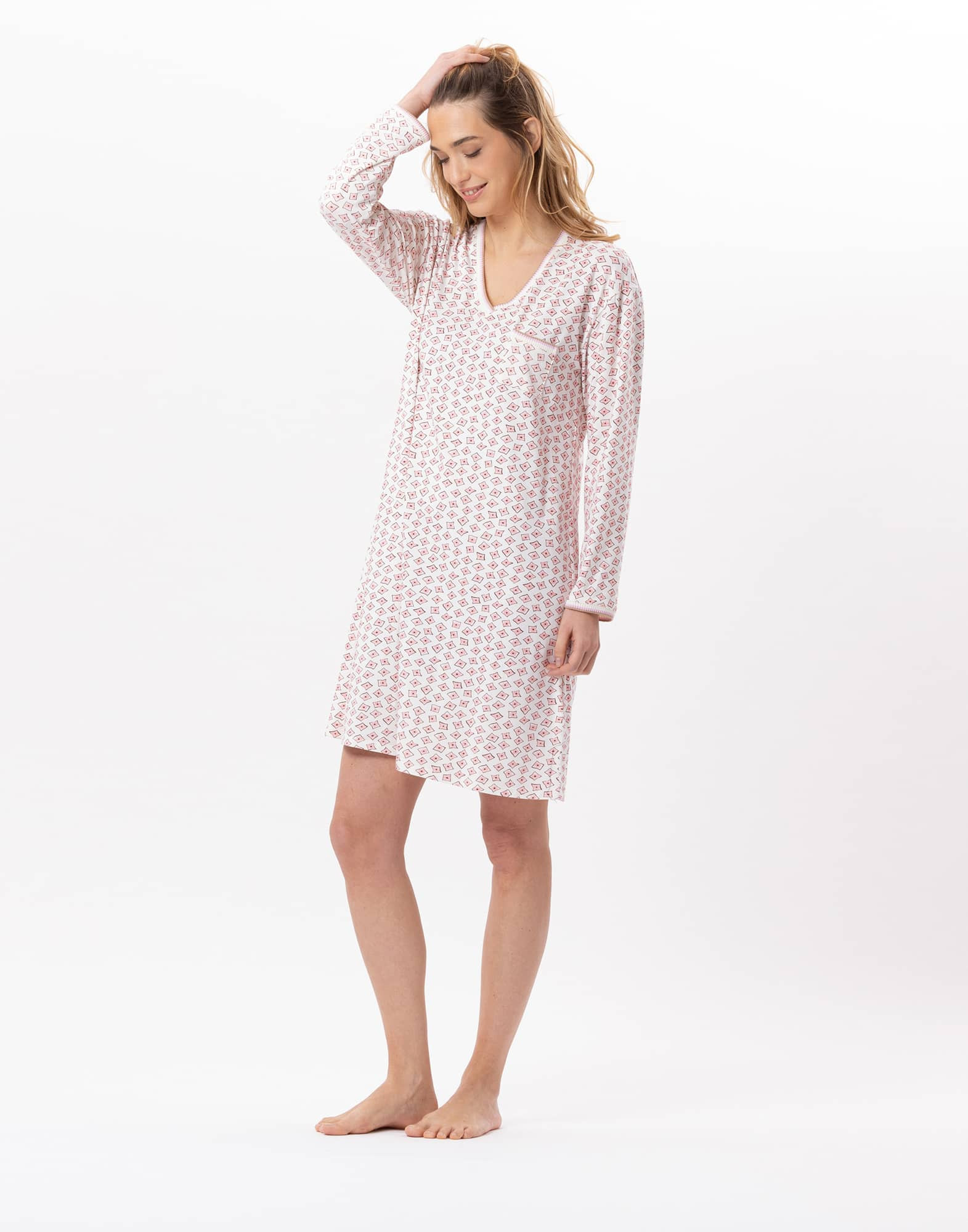 Chemise de nuit en coton AURORE 801 Multico