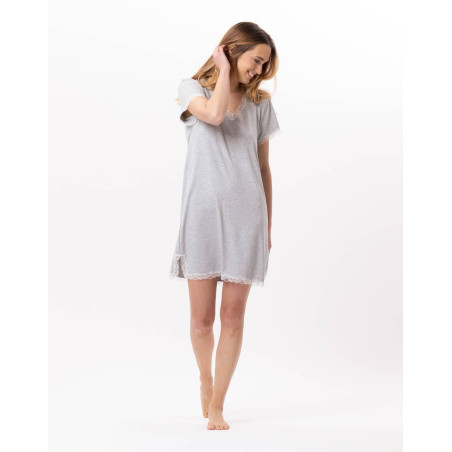 Viscose nightdress SUBLIME 801 Grey | Lingerie le Chat