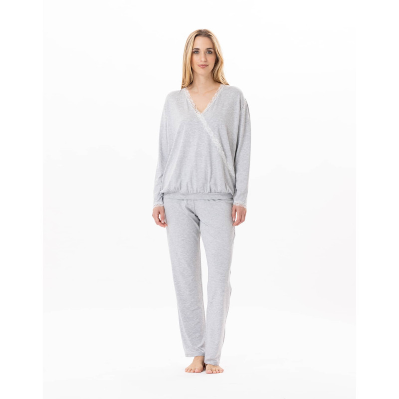 Pyjama en viscose SUBLIME 802 Gris Chine | Lingerie le Chat