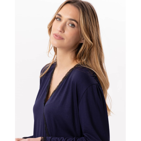 Viscose pyjamas SUBLIME 802 Navy Blue | Lingerie le Chat